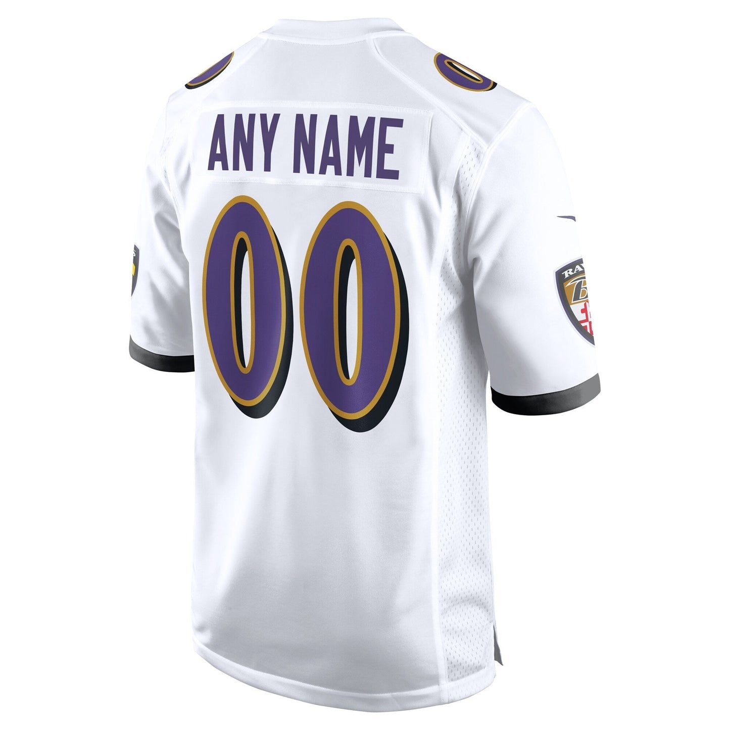 Baltimore Ravens Custom Game Jersey - White