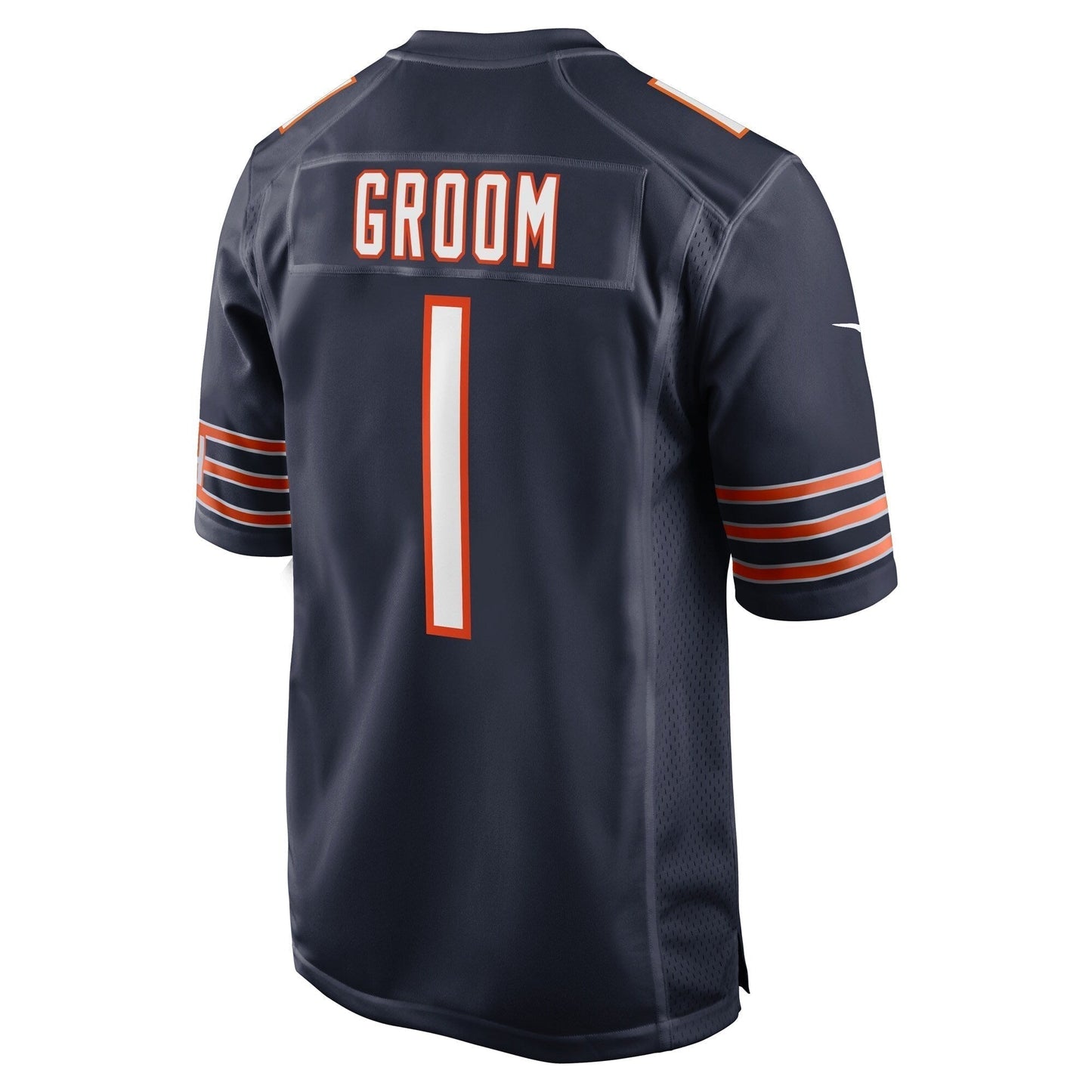 Number 1 Groom Chicago Bears Game Jersey - Navy
