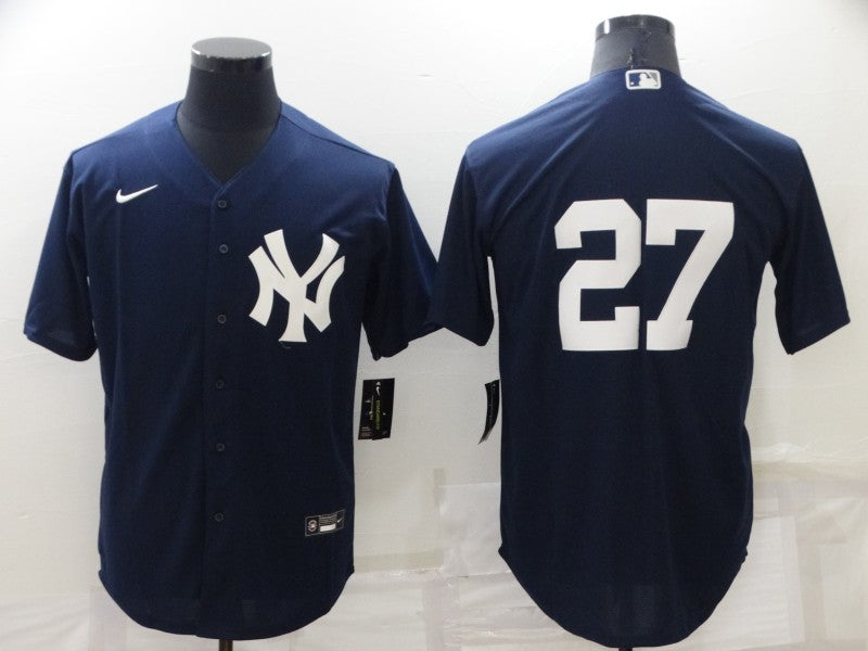 Men's New York Yankees Giancarlo Stanton Navy Replica Player Name Jersey