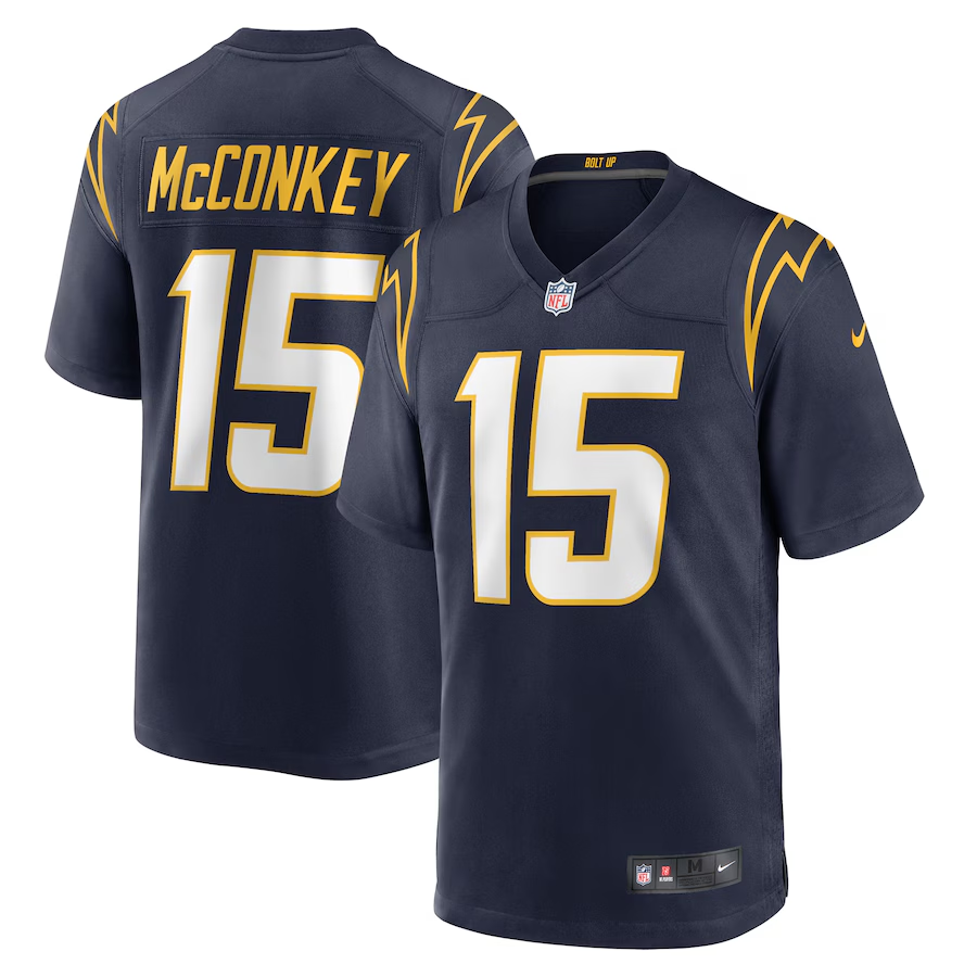 Los Angeles Chargers Ladd McConkey Navy Alternate Game Jersey
