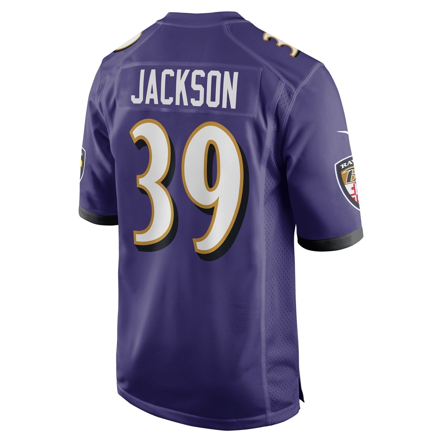 Eddie Jackson Baltimore Ravens Team Game Jersey - Purple