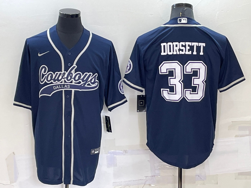 Men's Dallas Cowboys Tony Dorsett Navy Game Jersey Joint Edition