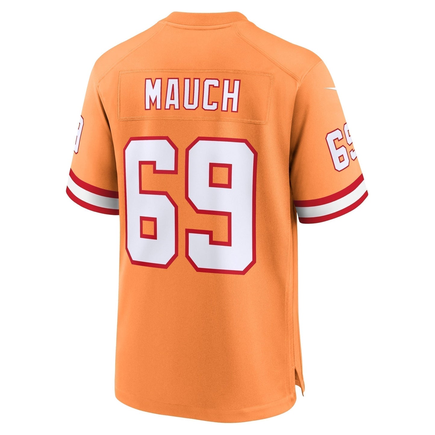 Cody Mauch Tampa Bay Buccaneers Throwback Game Jersey - Orange