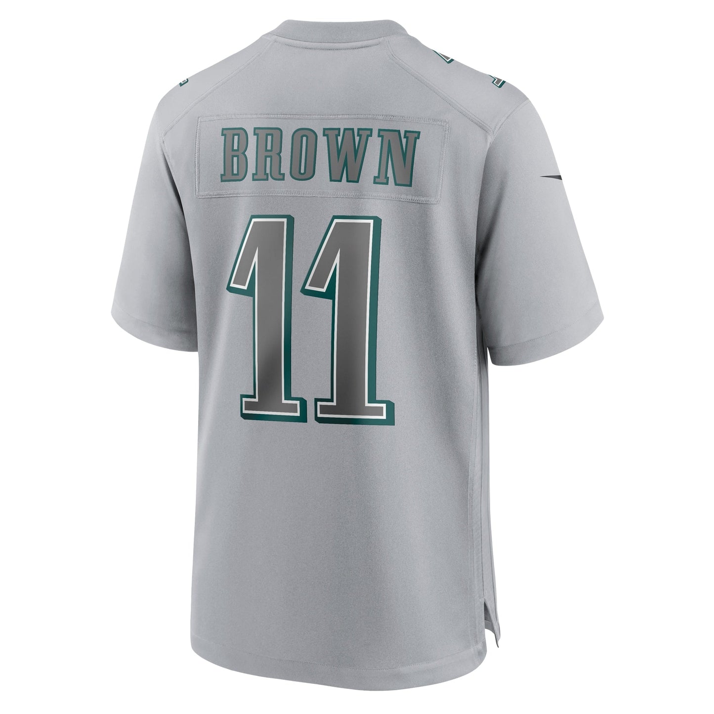 A.J. Brown Philadelphia Eagles Super Bowl LVII Patch Atmosphere Fashion Game Jersey - Gray