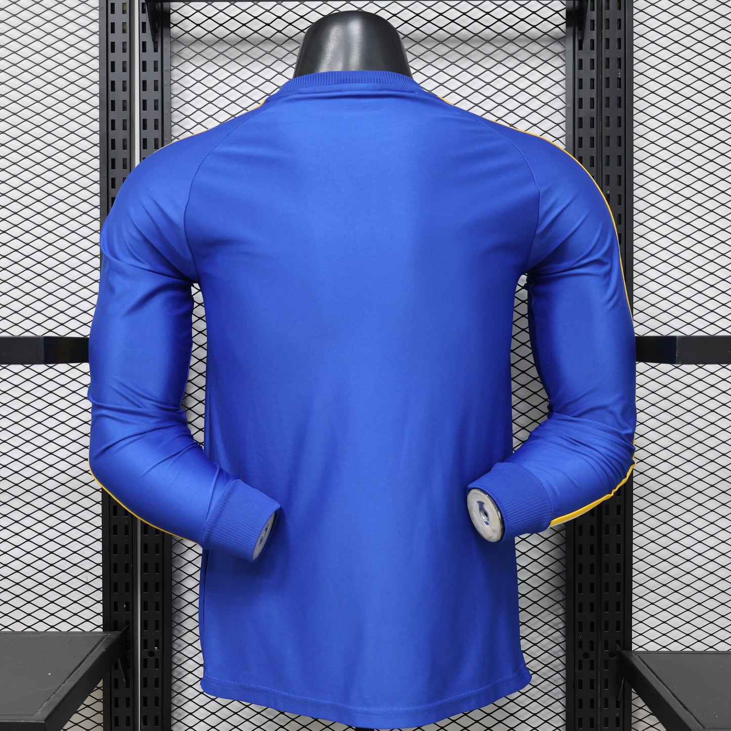 2026 Real Madrid (Blue) Casual Retro Player Version Jersey (Long Sleeve)