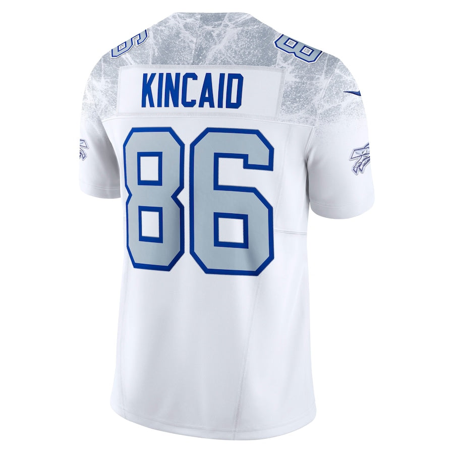 Men's Buffalo Bills Dalton Kincaid White 2025 Rivalries Collection F.U.S.E. VaporLimited Stitched Jersey
