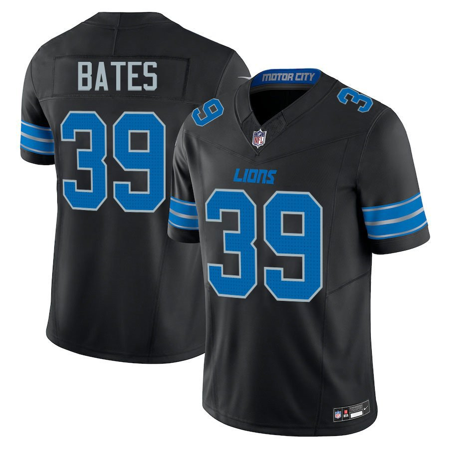 Detroit Lions #39 Jake Bates Black Limited Stitched Jersey