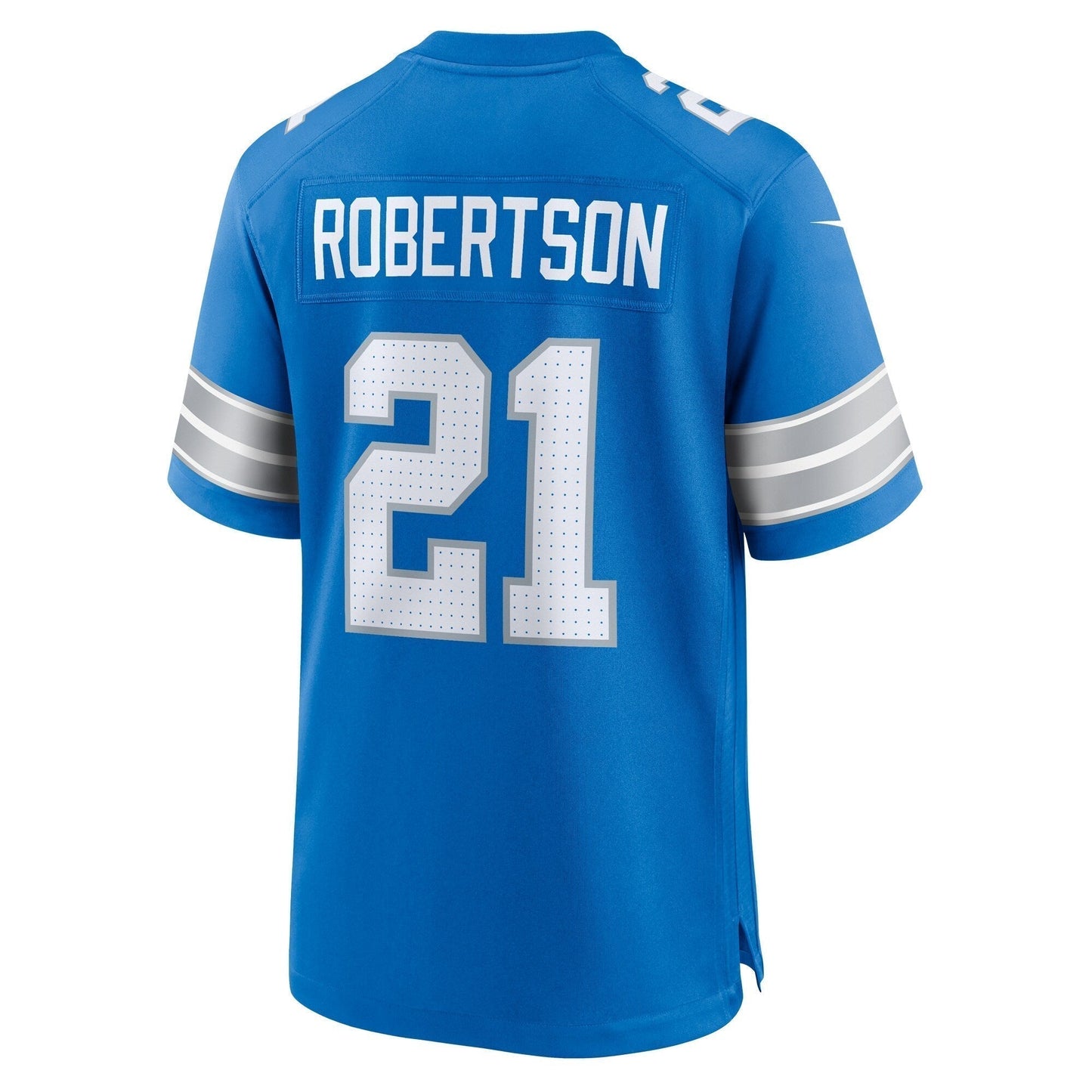 Amik Robertson Detroit Lions Game Jersey - Blue