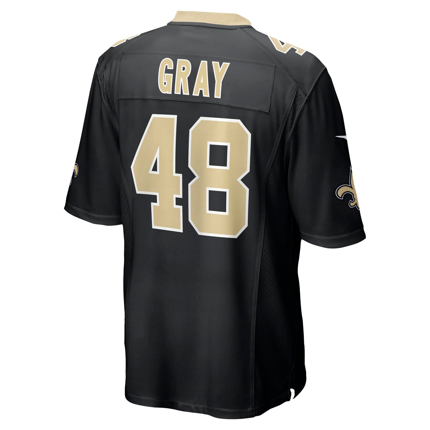 J.T. Gray New Orleans Saints Game Jersey - Black