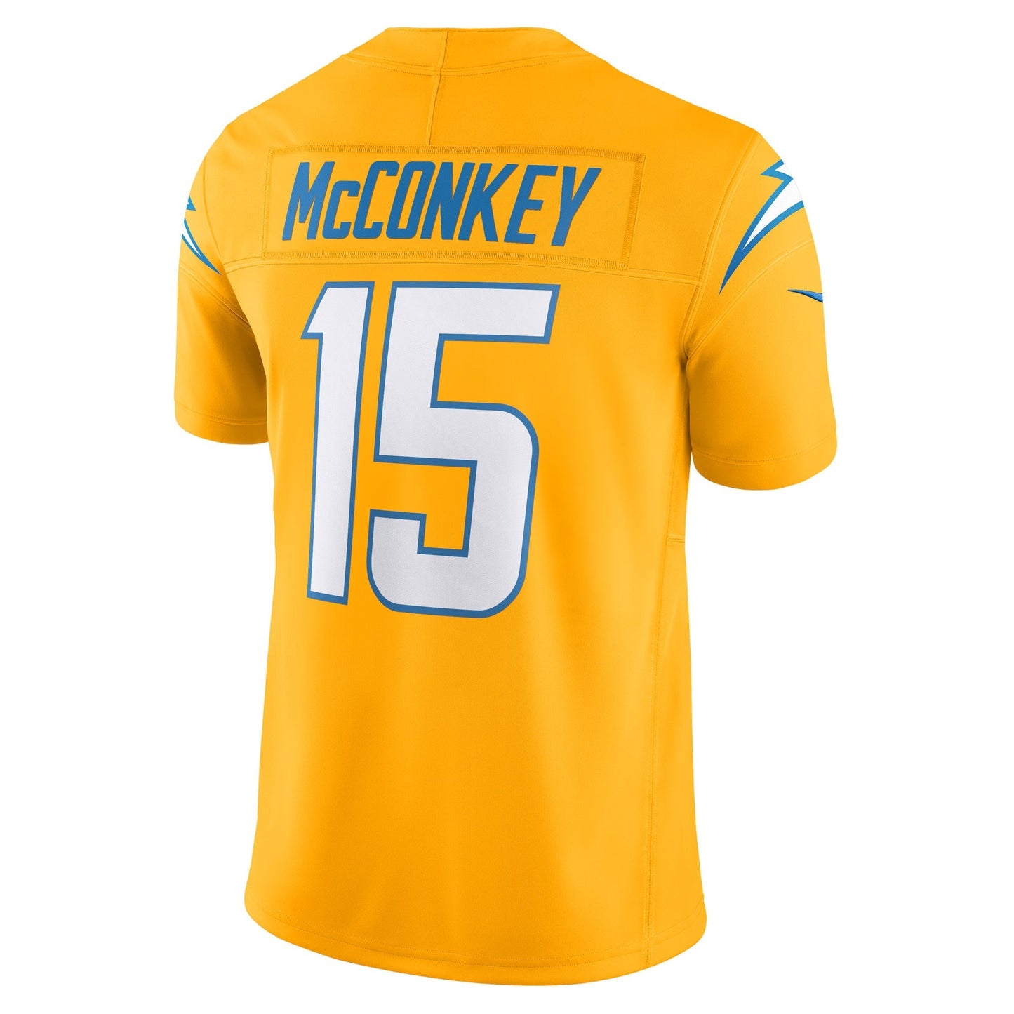 Los Angeles Chargers Ladd McConkey Gold Alternate Charger Power Vapor F.U.S.E. Limited Jersey