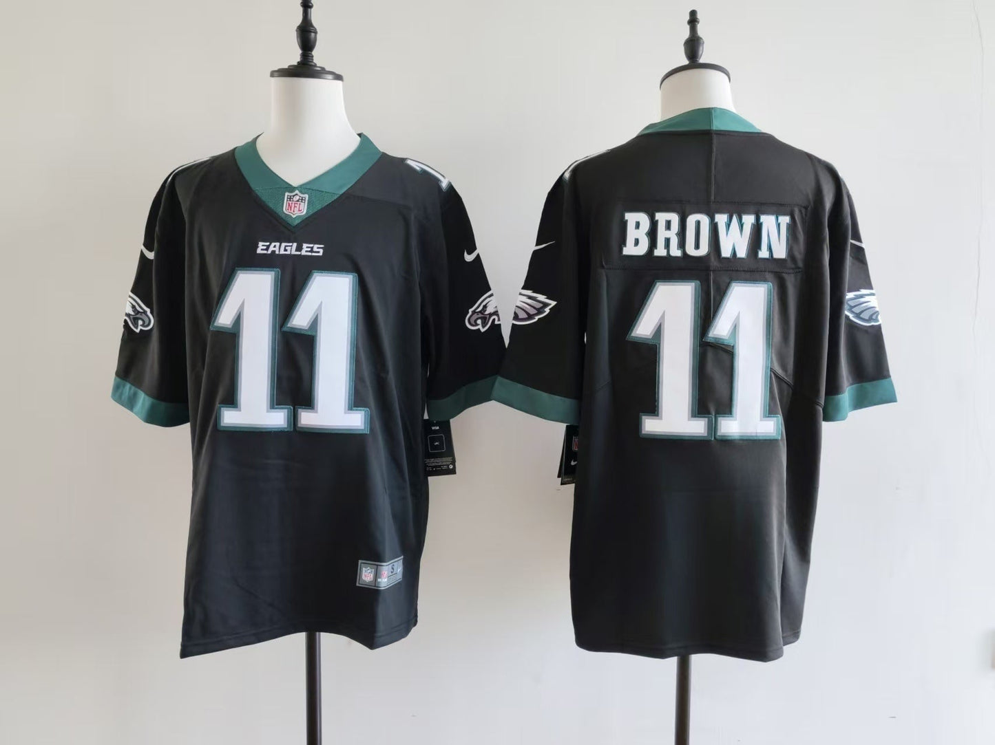 Men's Philadelphia Eagles A.J. Brown Jersey-Black