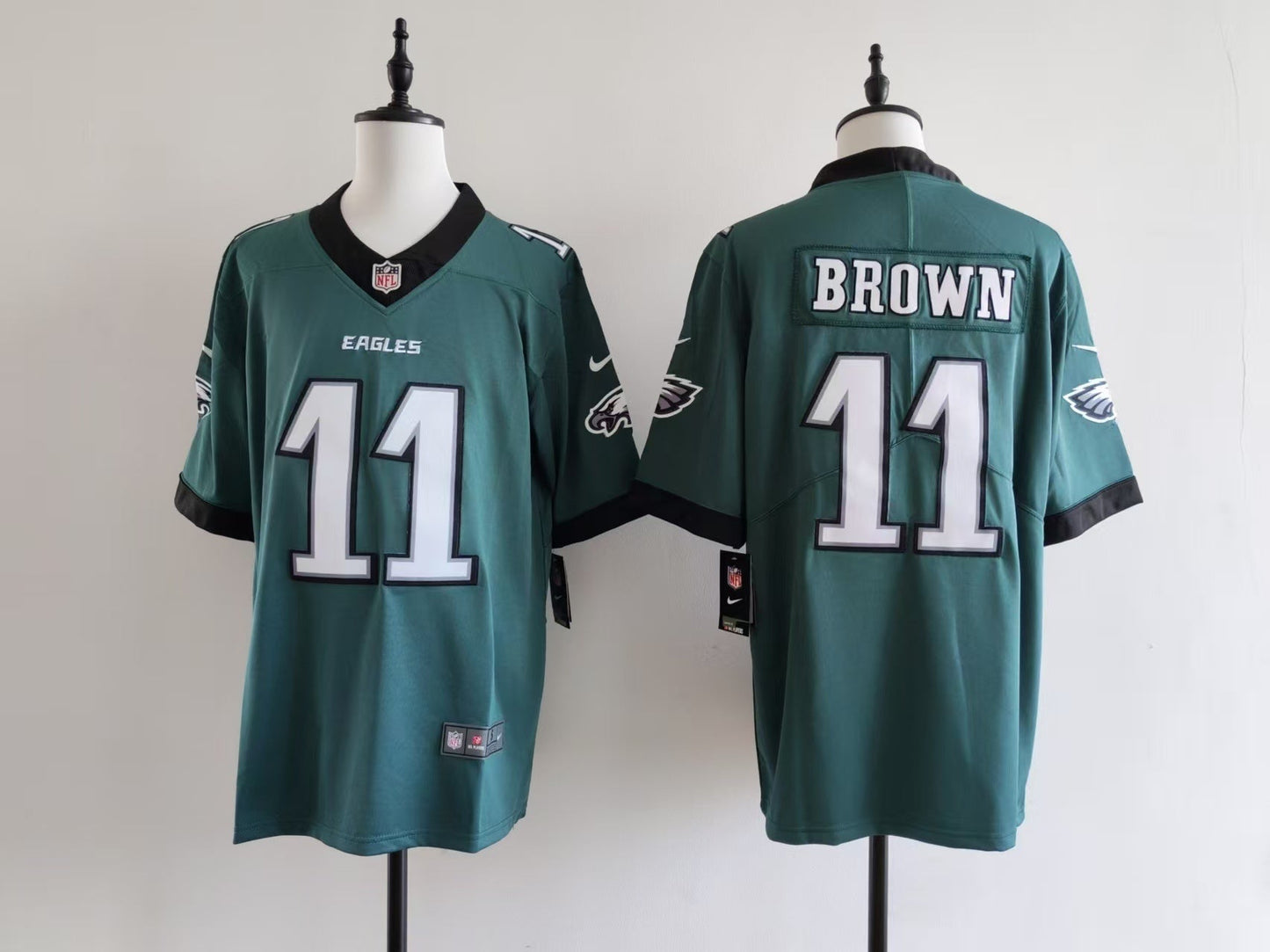 Men's Philadelphia Eagles A.J. Brown Jersey-Midnight Green