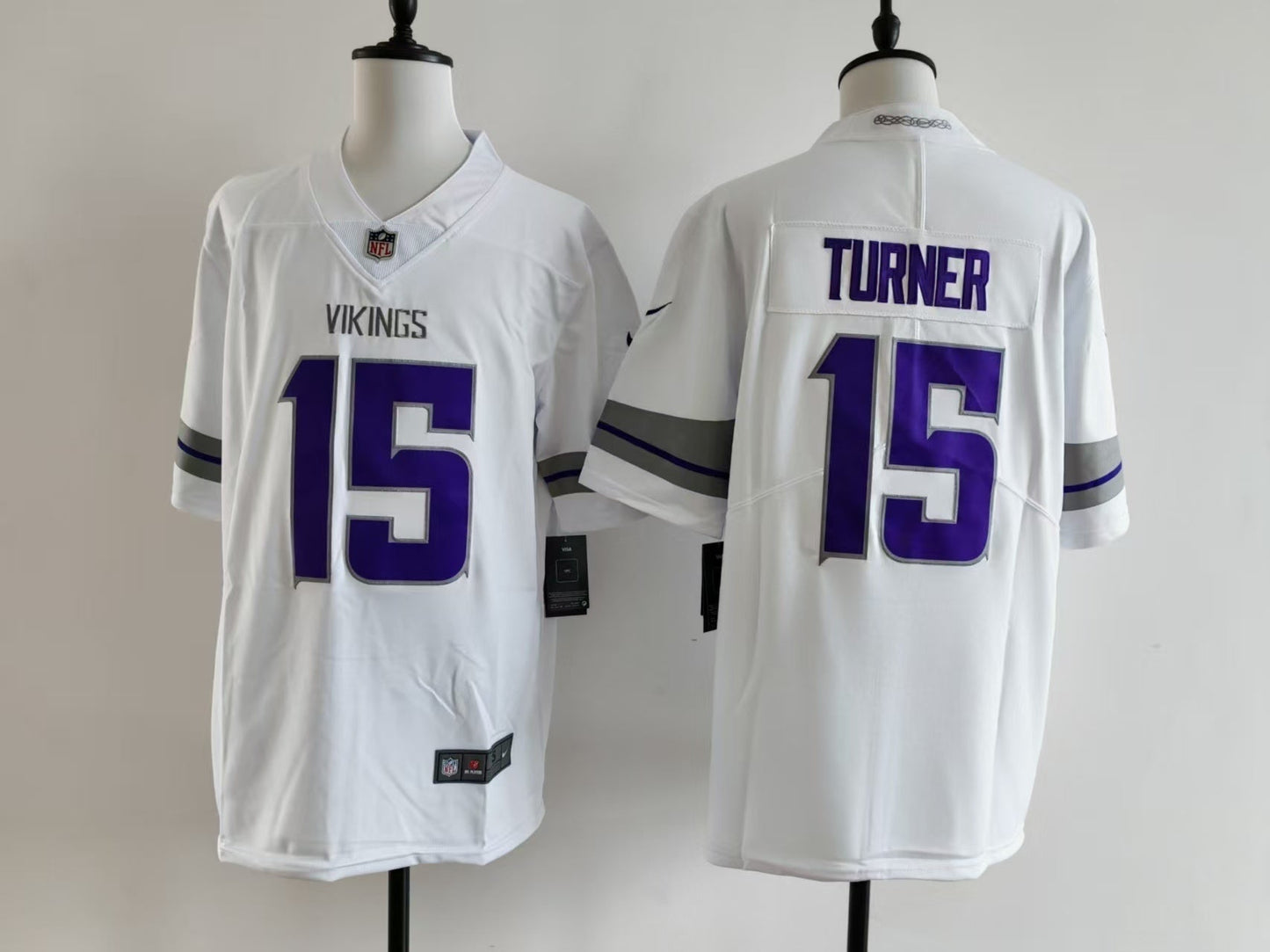 Men's Minnesota Vikings Dallas Turner Jersey - White