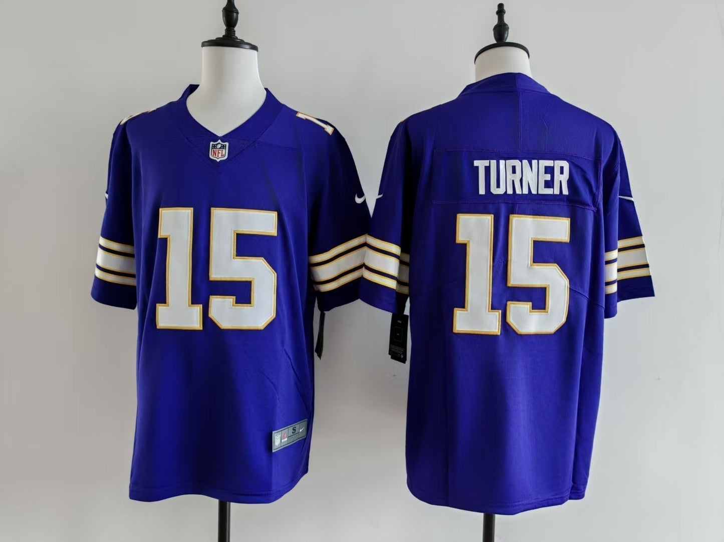 Men's Minnesota Vikings Dallas Turner Jersey - Retro Purple