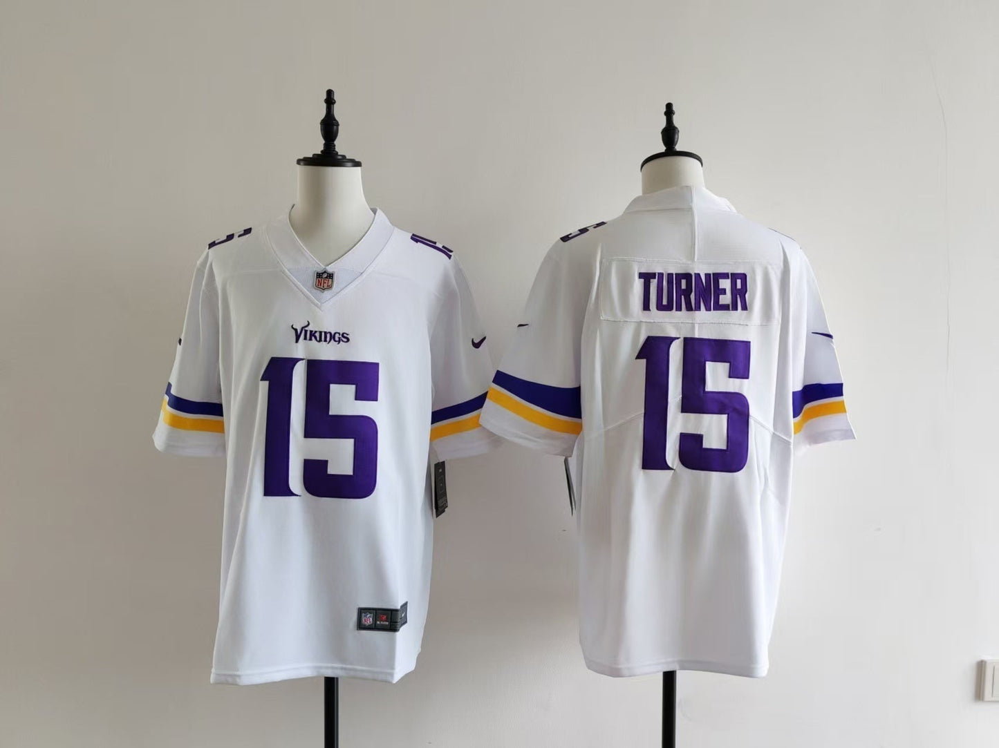 Men's Minnesota Vikings Dallas Turner Jersey - White#15