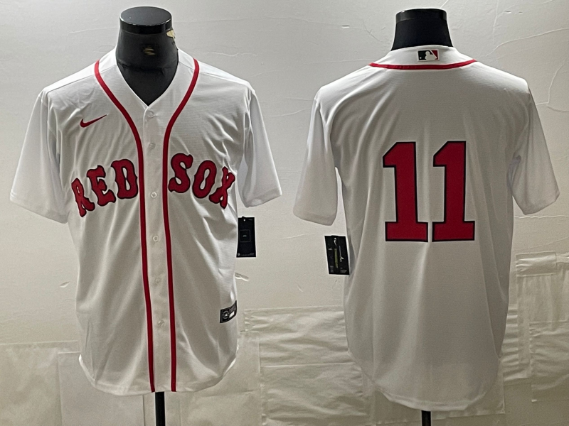 Men's Boston Red Sox Rafael Devers White Home Limited Player Jersey
