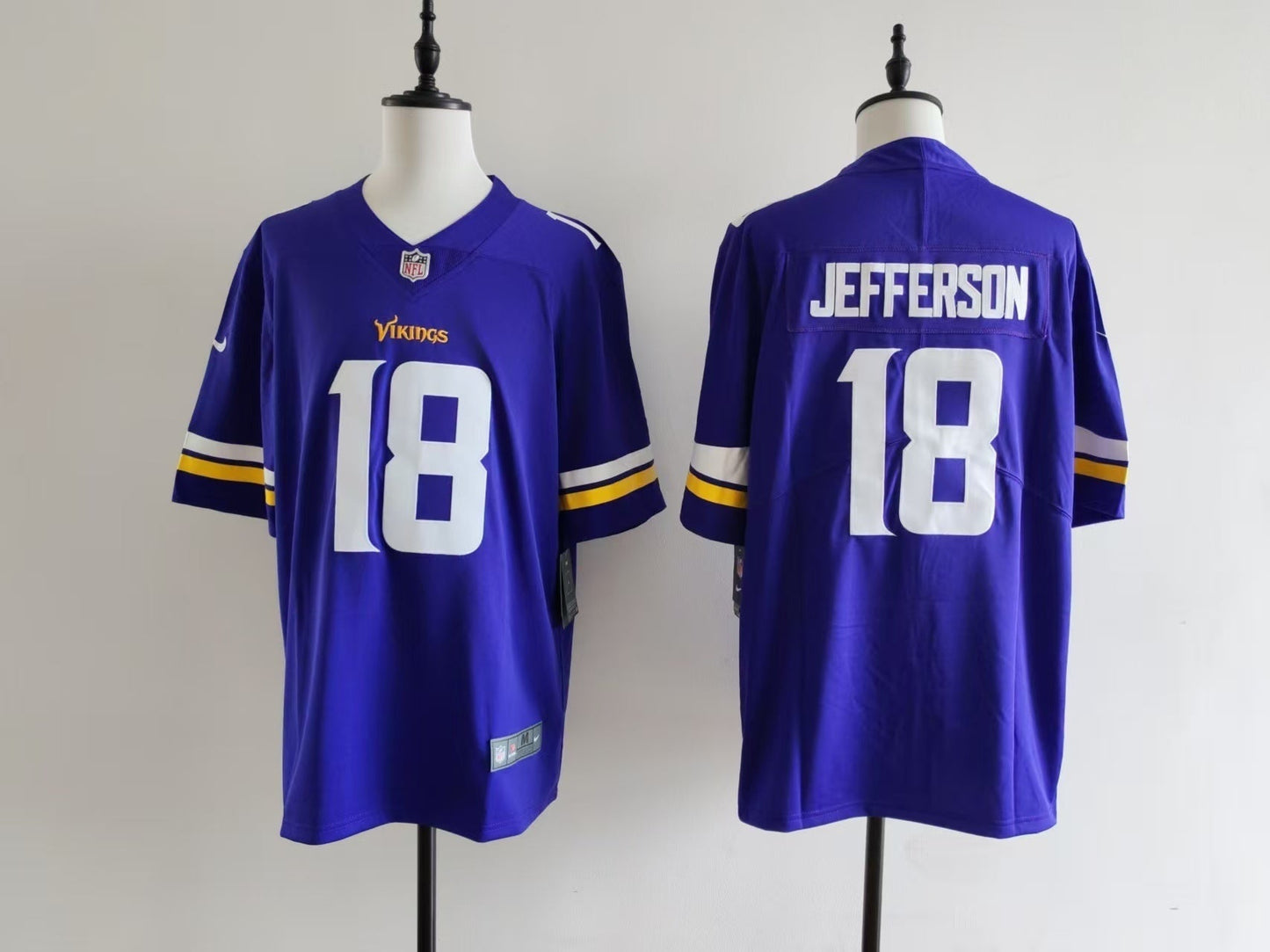 Men's Minnesota Vikings Justin Jefferson Jersey - Purple#18