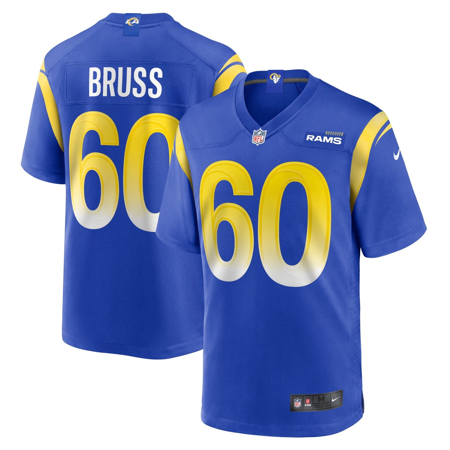 Los Angeles Rams Logan Bruss Royal Game Player Jersey