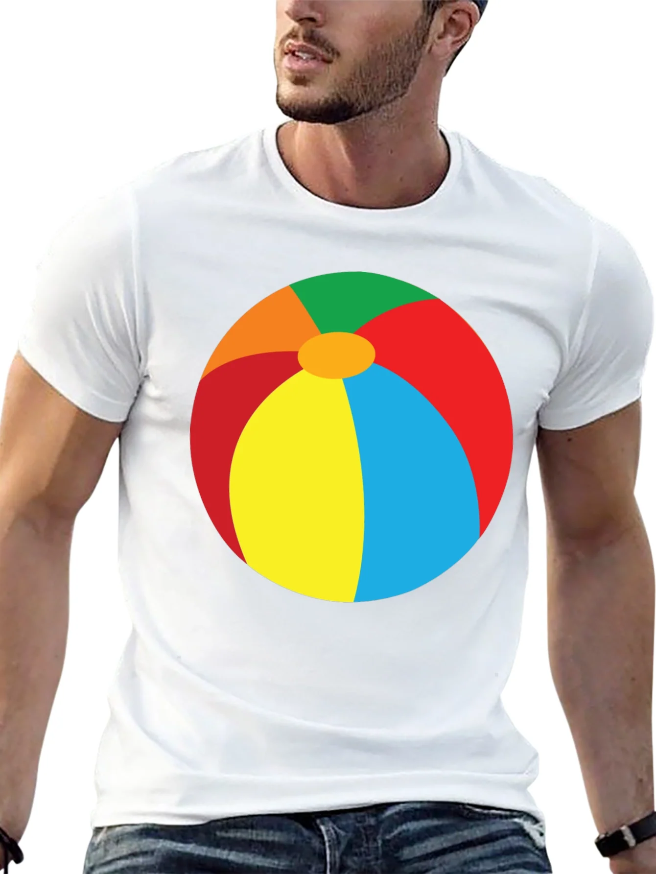 Beach Ball Graphic Tee - Summer Fun T-Shirt