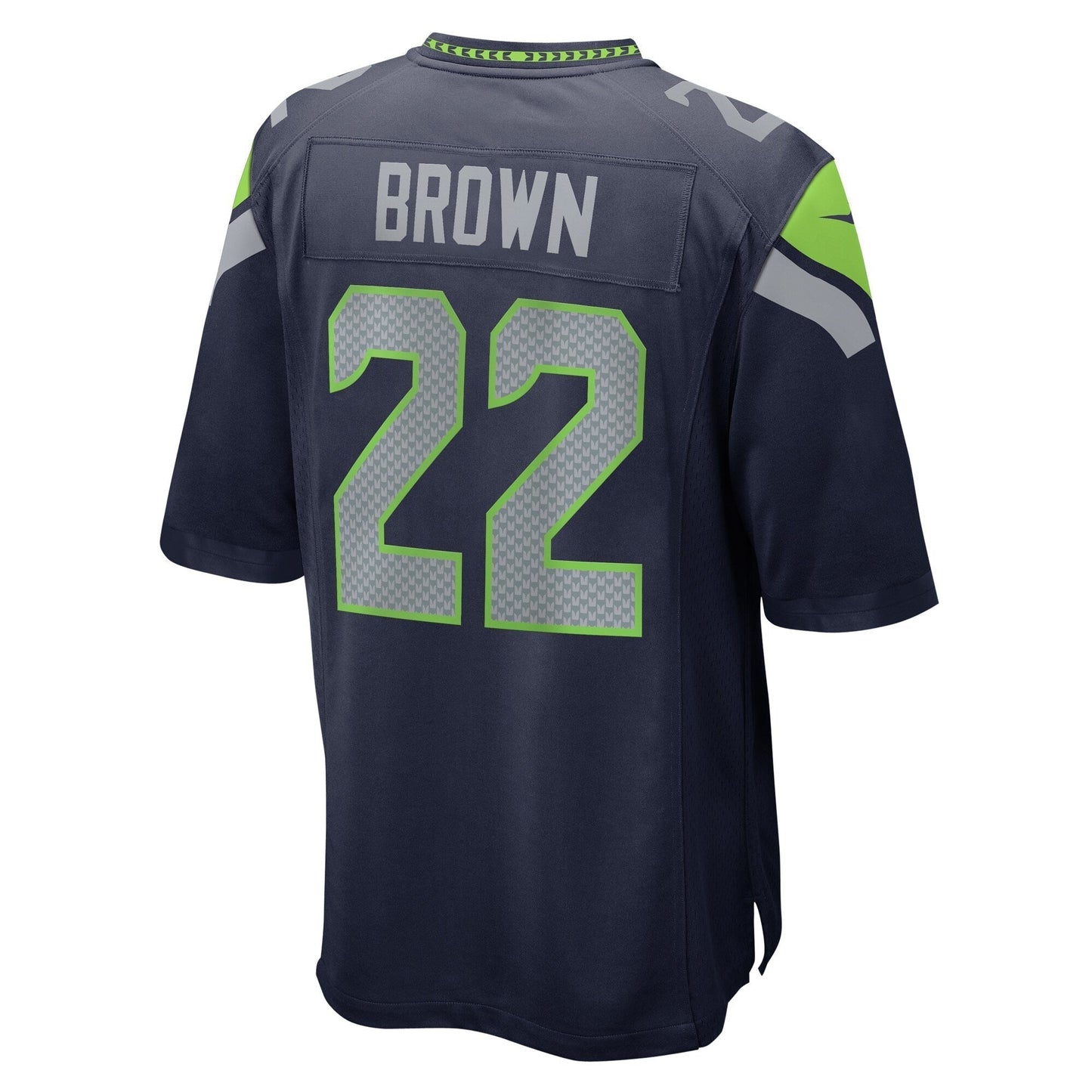 Tre Brown Seattle Seahawks Game Jersey - College Navy