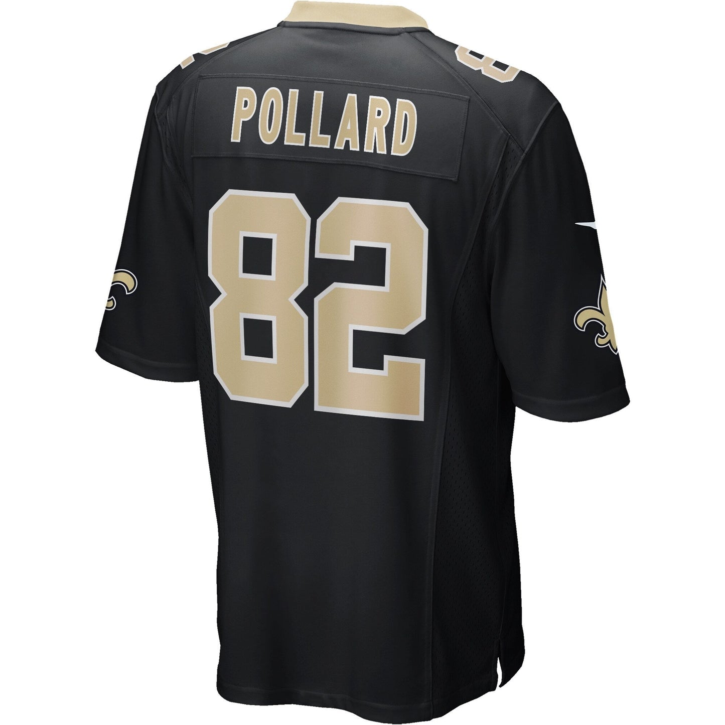 Bob Pollard New Orleans Saints Game Retired Jersey - Black