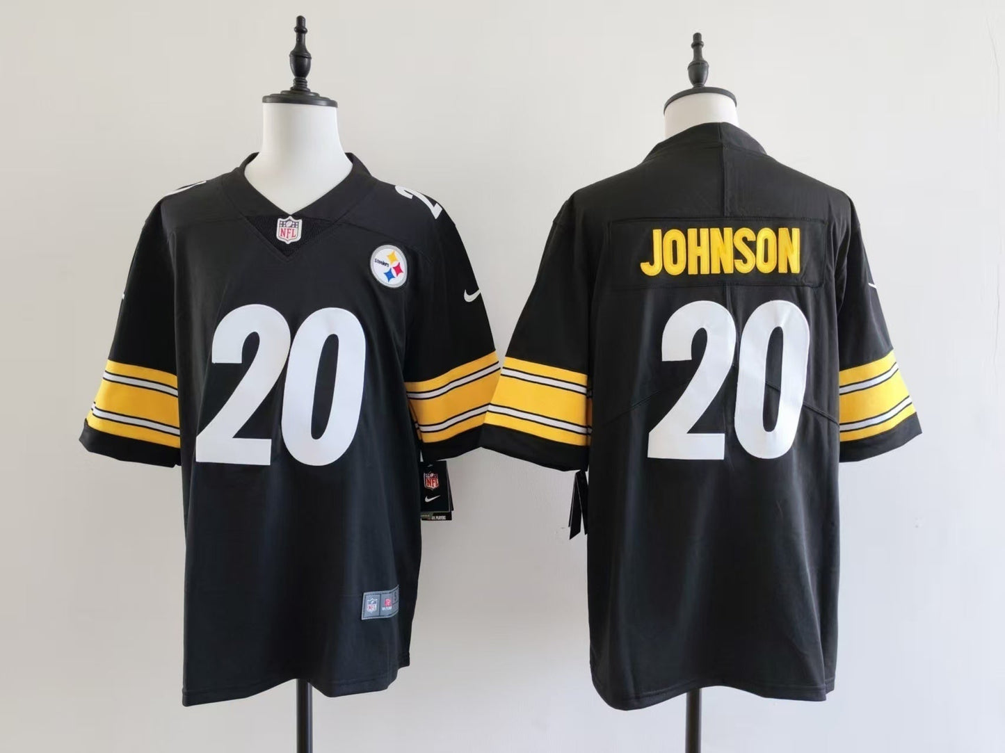 Men's Pittsburgh Steelers Kaleb Johnson Jersey - Black