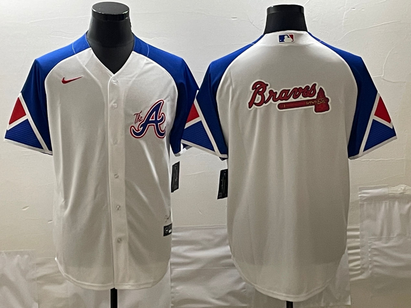 Men's Atlanta Braves White 2023 City Connect Replica Jersey1