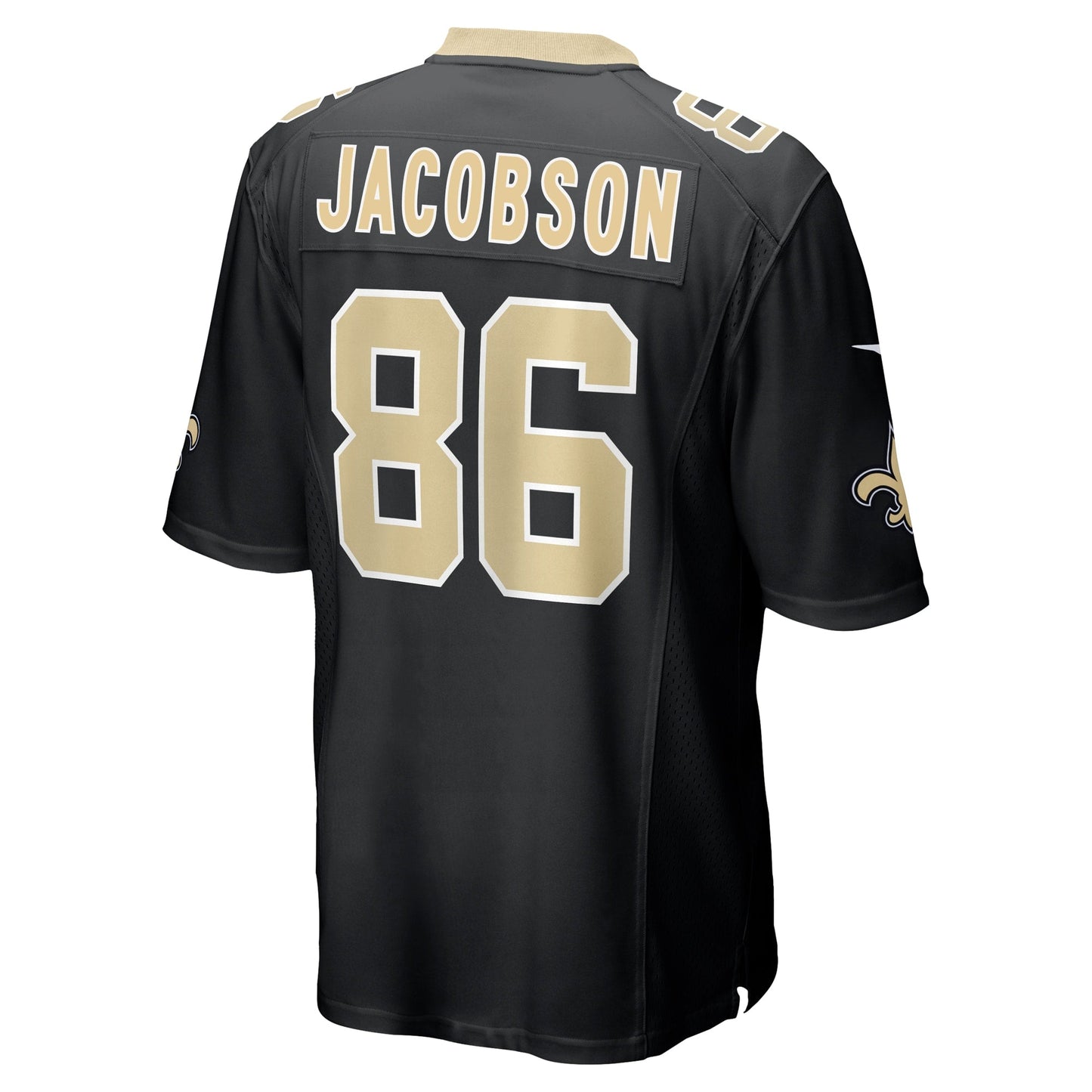 Michael Jacobson New Orleans Saints Game Jersey - Black