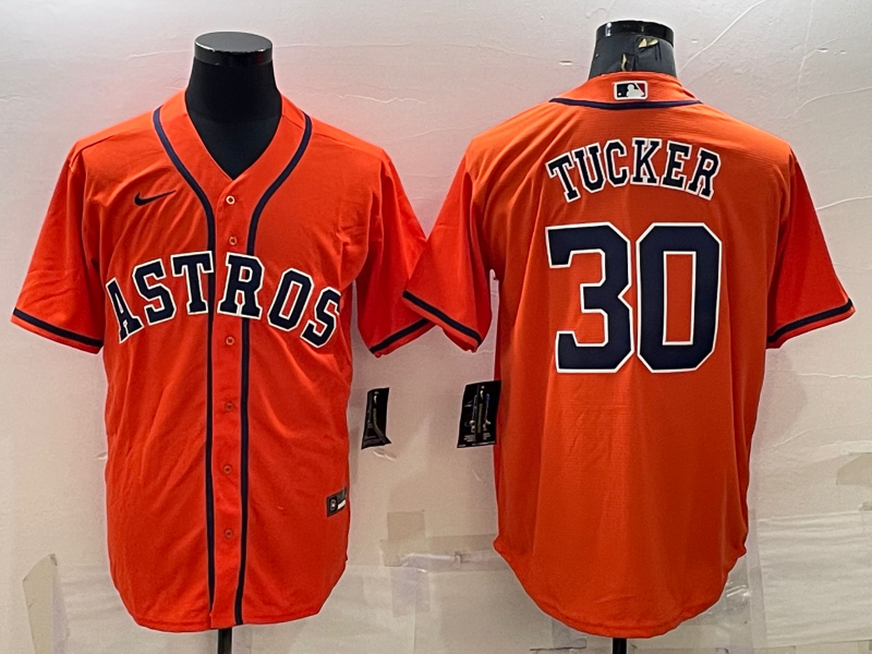 Men's Houston Astros Kyle Tucker Orange Replica Player Jersey