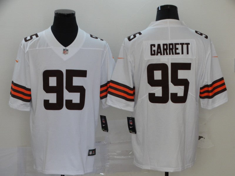 Men's Cleveland Browns Myles Garrett White Player Game Jersey