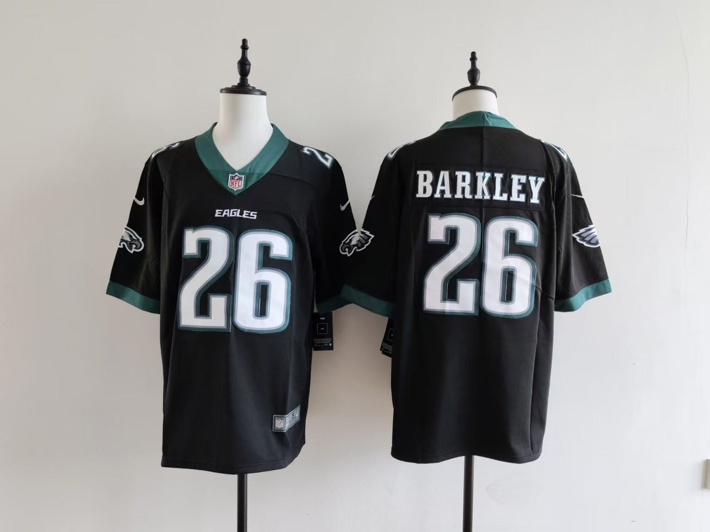Men's Philadelphia Eagles Saquon Barkley Jersey-Black