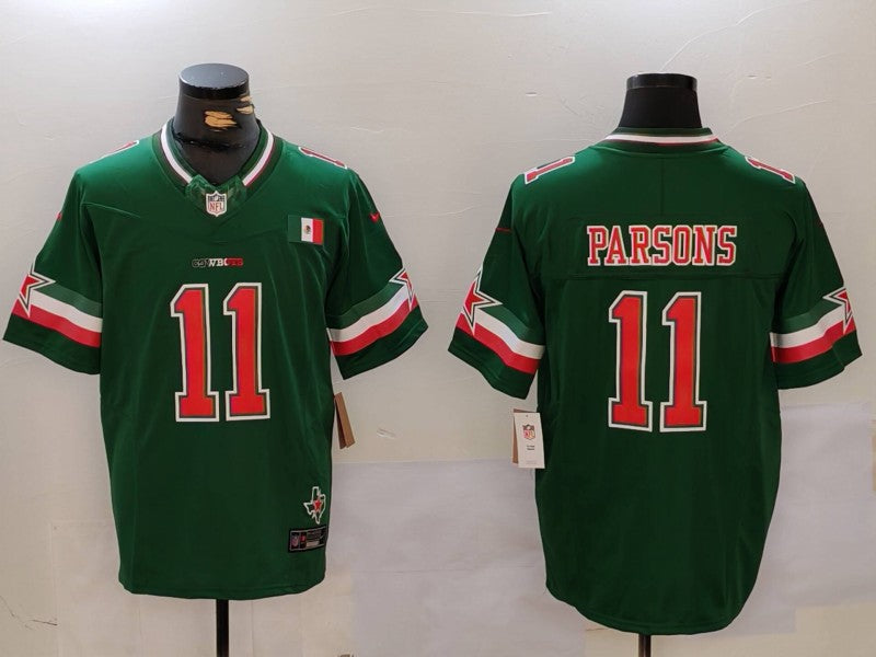 Men's Dallas Cowboys Micah Parsons Green Vapor F.U.S.E. Limited Jersey