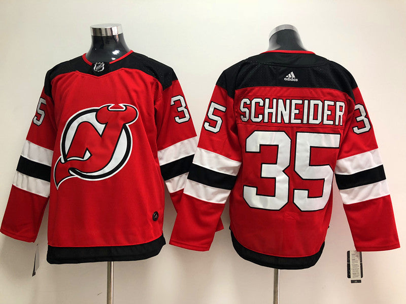 Men's New Jersey1 Devils Cory Schneider #35 Red Player Game Jersey1