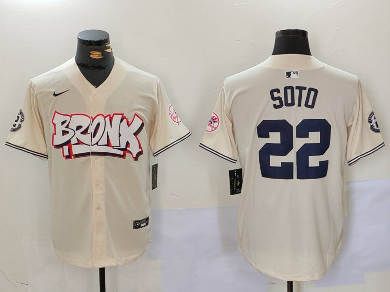 Men's New York Yankees Juan Soto Cream Limited Player Jersey