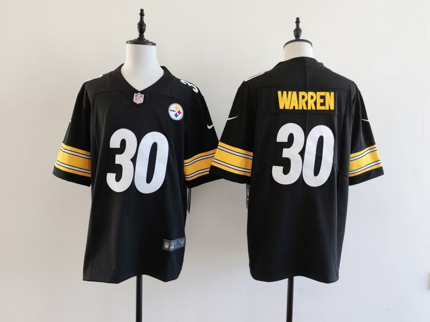 Men's Pittsburgh Steelers Jaylen Warren Jersey - Black