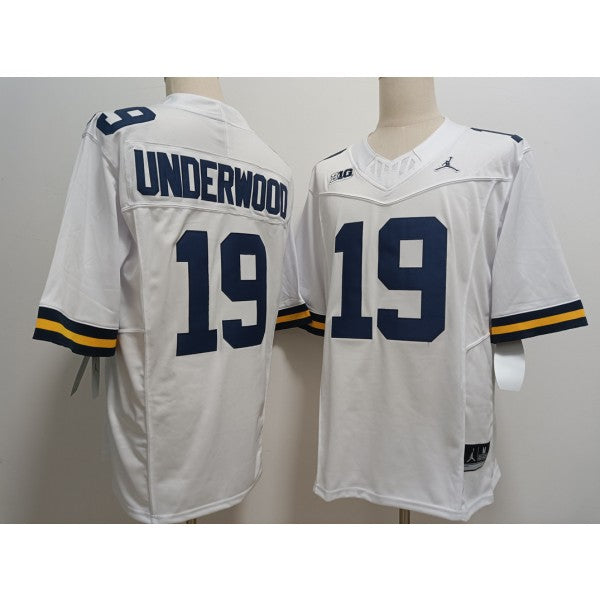 Bryce Underwood Michigan Wolverines Jersey White