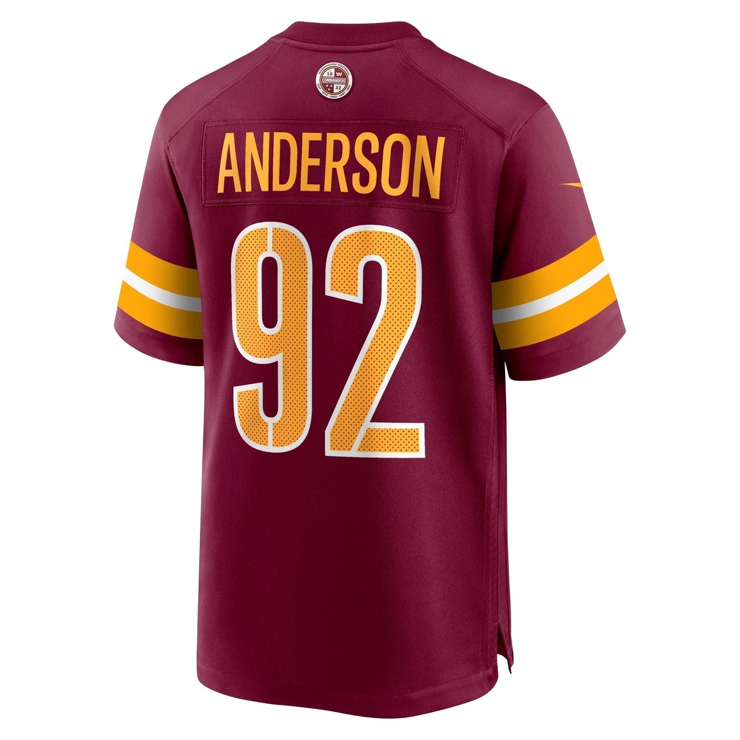 Abdullah Anderson Washington Commanders Game Jersey - Burgundy