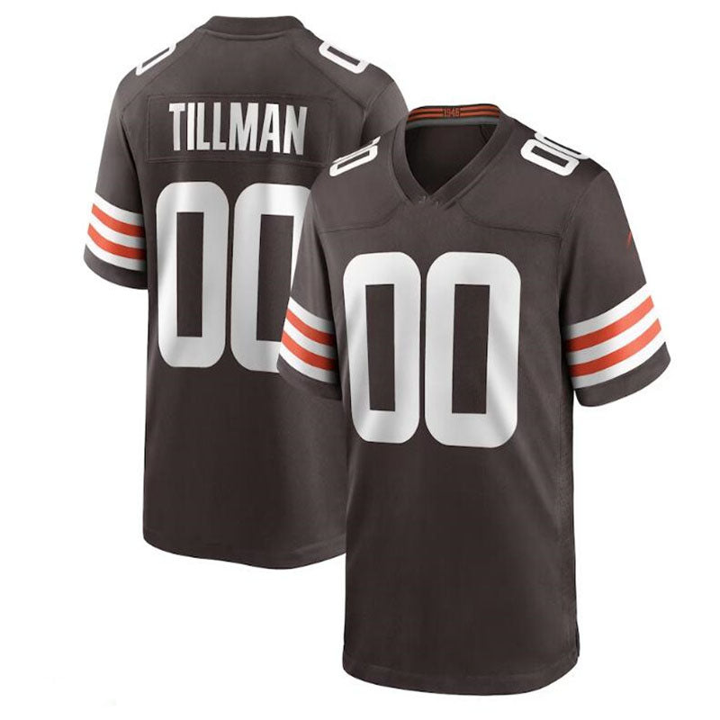 Custom1 Cleveland Browns Cedric Tillman Brown 2023 active Pick Game Jerseys Stitched American Football Jerseys