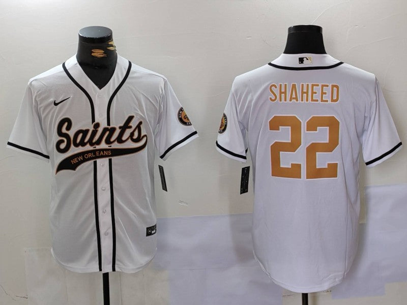 Men's New Orleans Saints Rashid Shaheed White Game Jersey