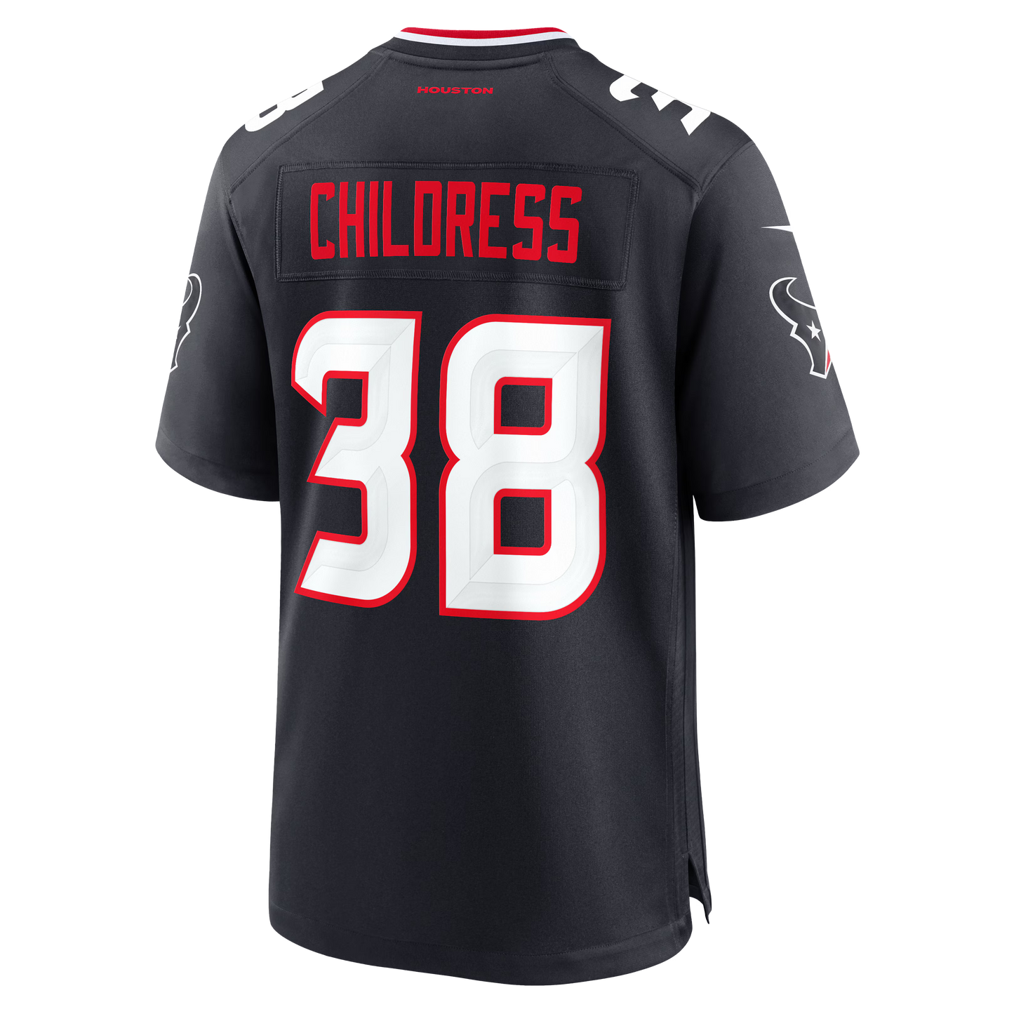 Houston Texans Zion Childress Navy Team Game Jersey