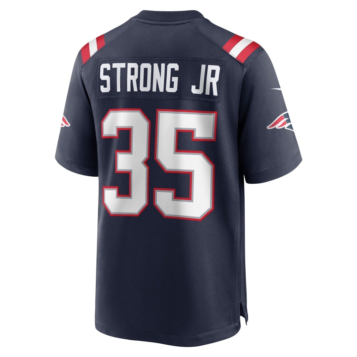 Pierre Strong Jr. New England Patriots Game Jersey - Navy