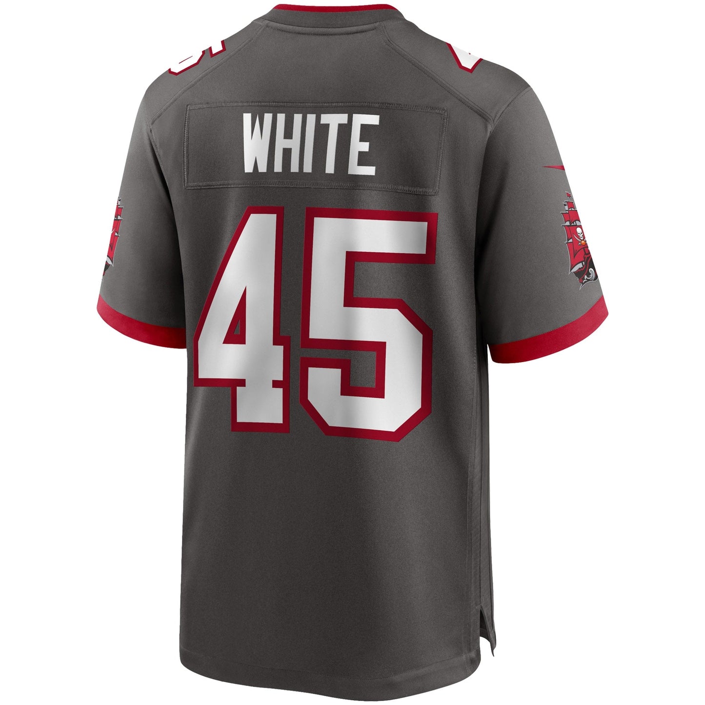 Devin White Tampa Bay Buccaneers Game Jersey - Pewter