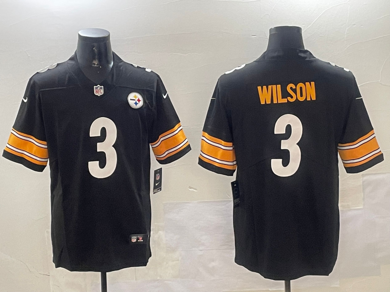 Men's Pittsburgh Steelers Russell Wilson Jersey - Black