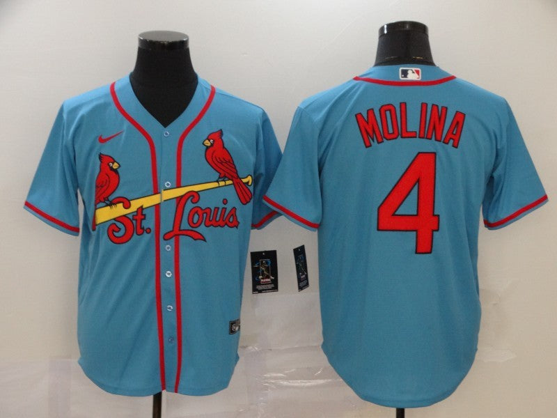Men's St. Louis Cardinals Yadier Molina Horizon Blue Jersey