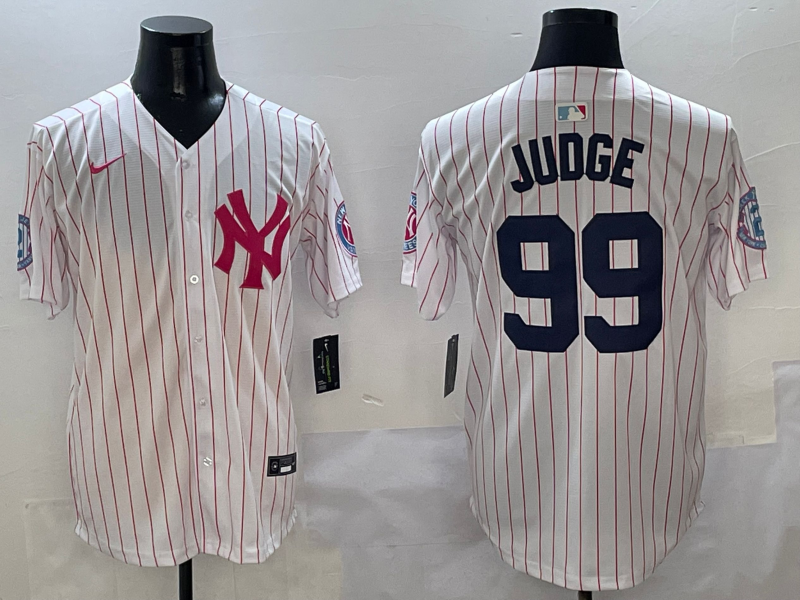 Men's New York Yankees Aaron Judge White Team Game Jersey