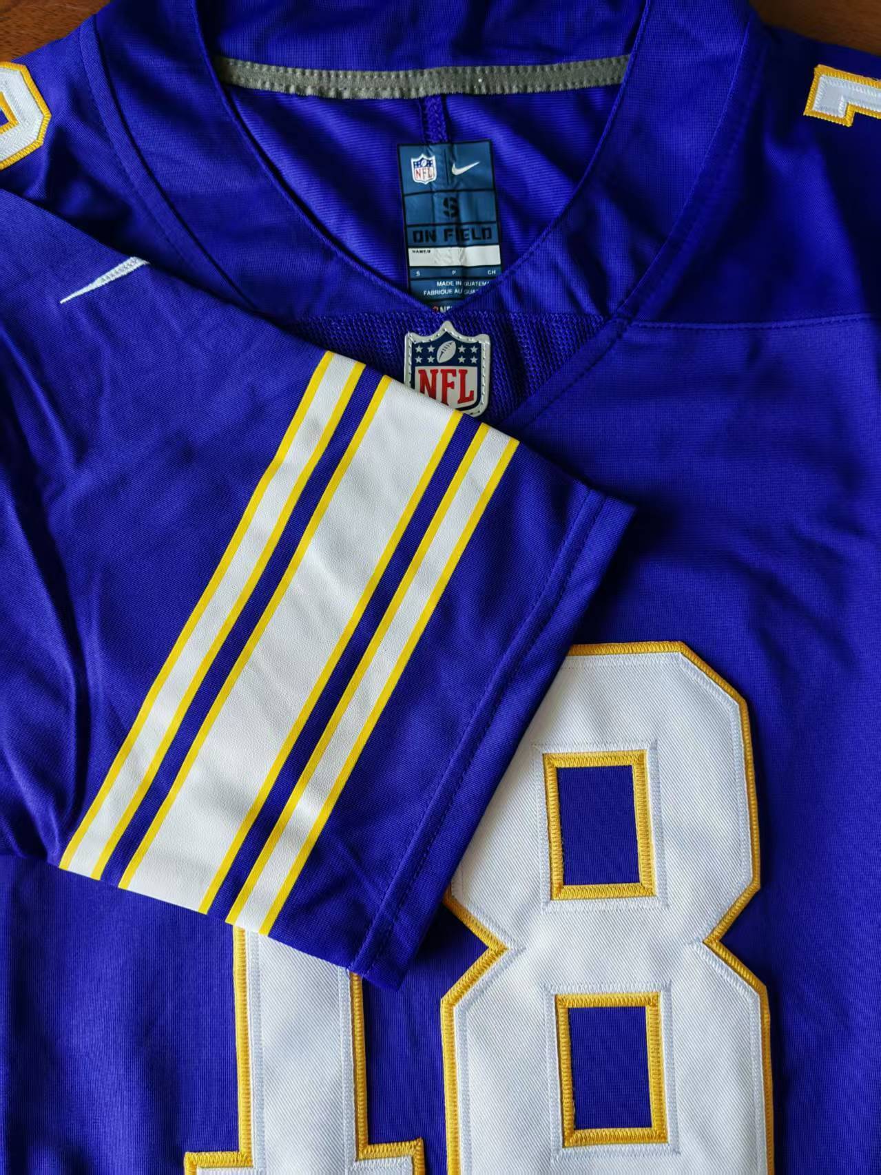Men's Minnesota Vikings Justin Jefferson Jersey - Retro Purple