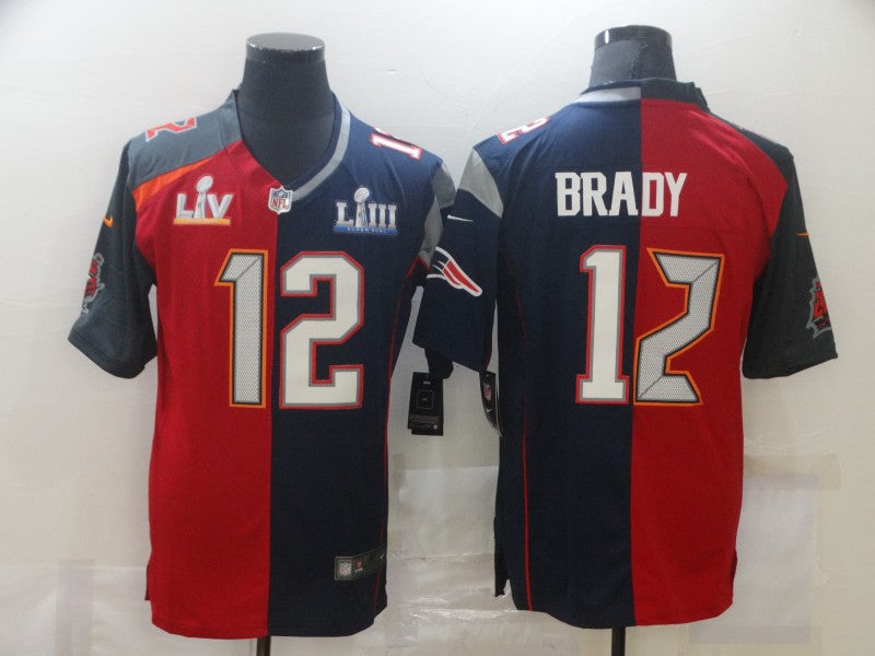 Men's Tampa Bay Buccaneers Tom Brady Red/Blue Game Jersey