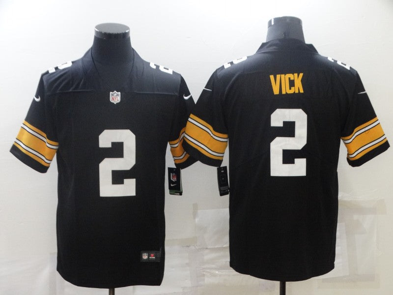 Men's Pittsburgh Steelers Michael Vick Black Player Game Jersey