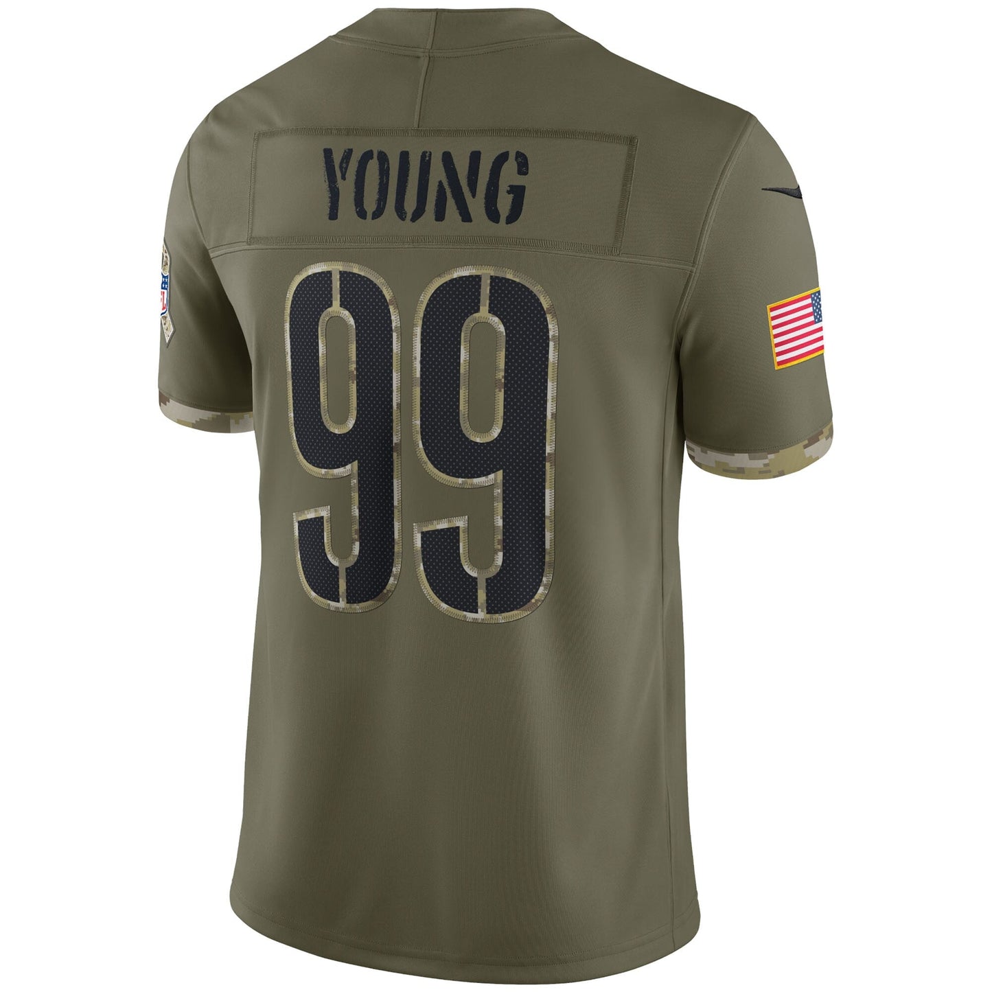 Chase Young Washington Commanders 2022 Salute To Service Limited Jersey - Olive