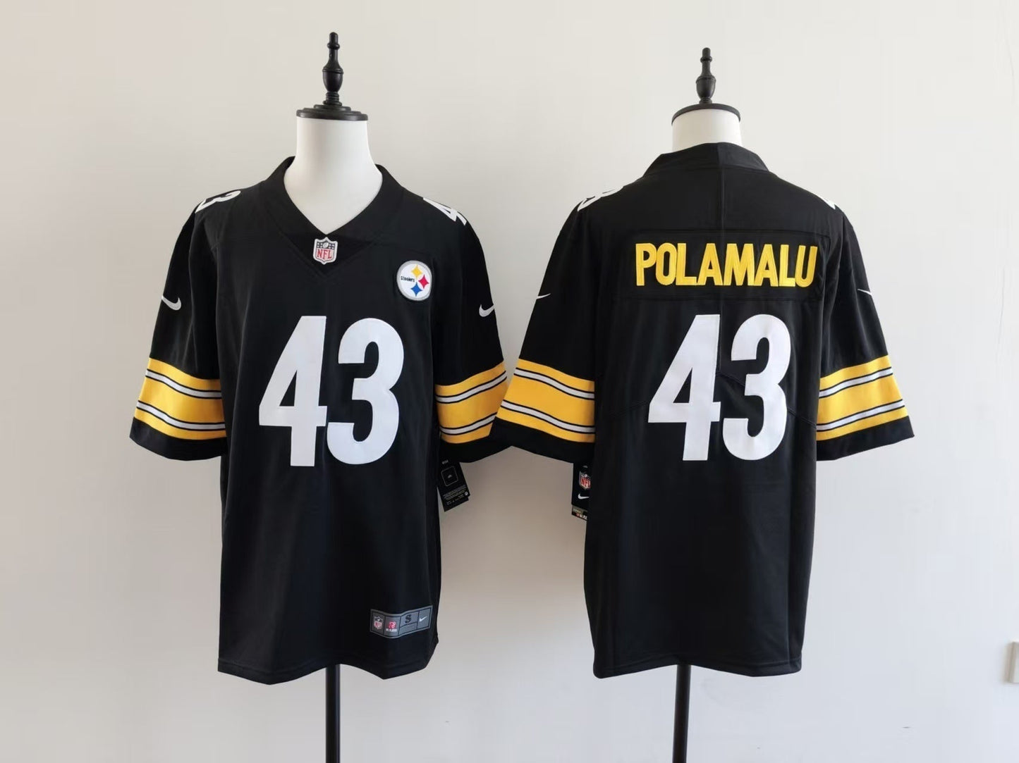 Men's Pittsburgh Steelers Troy Polamalu Jersey - Black